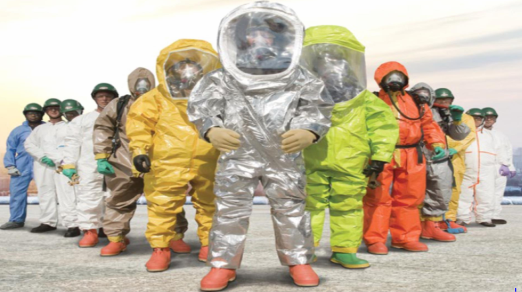 tyvek, tychem, trajes de bioseguridad, hazmat CBRN, QBRN